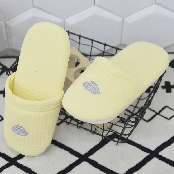 Breathable Waffle Slippers for Indoor Use