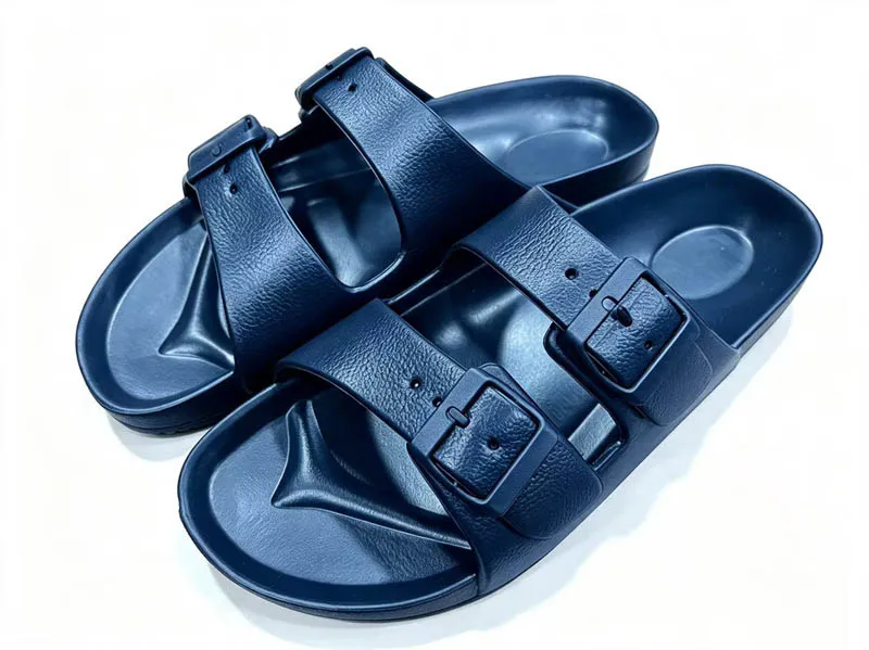 Unisex Adjustable Double Buckle EVA Slide Sandals